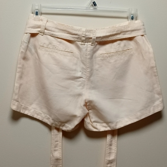 Jcrew Linen & Cotton Seaside Shorts with Belt | Cream Off-white Womans S… - Picture 6 of 15